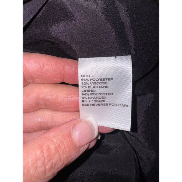 NWT Etcetera Designer Classic Black White Polka Dot Blazer Jacket Office Siren - Picture 10 of 16